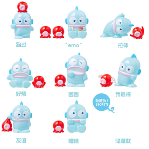 丑鱼汉顿情绪系列盲盒摆件